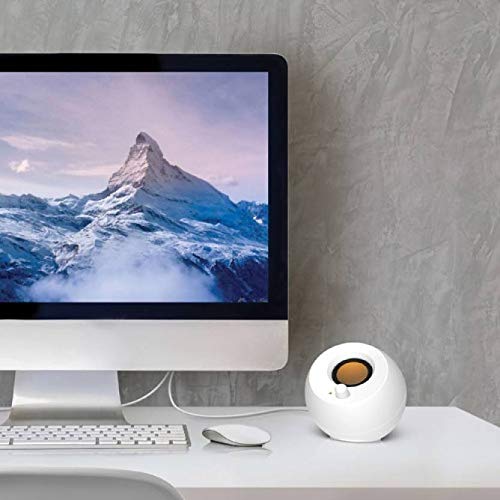 Creative Pebble 2.0 Usb Powered Desktop Speakers With Far Field Drivers And Passive Radiators For Pcs And Laptops (White)
