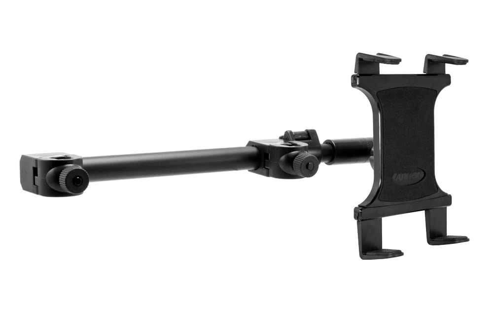 Arkon Mounts Center Extension Car Headrest Slim Grip Tablet Mount | Headrest Car Mount | Designed For Passenger Entertainent | C