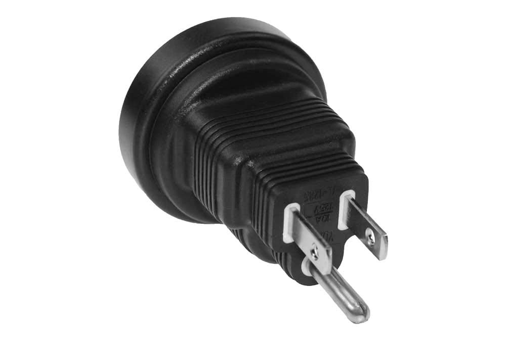 Sf Cable, 3 Prong Power Plug Adapter, Australia As3112 Receptacle To Usa Nema 5-15P