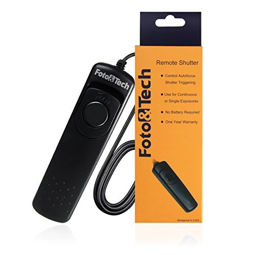 Foto&Tech Wired Remote Shutter Release RMS1AM Replacement for Sony Alpha A99, A77, A65, A57, A350, A500, A550, A560, A580, A700