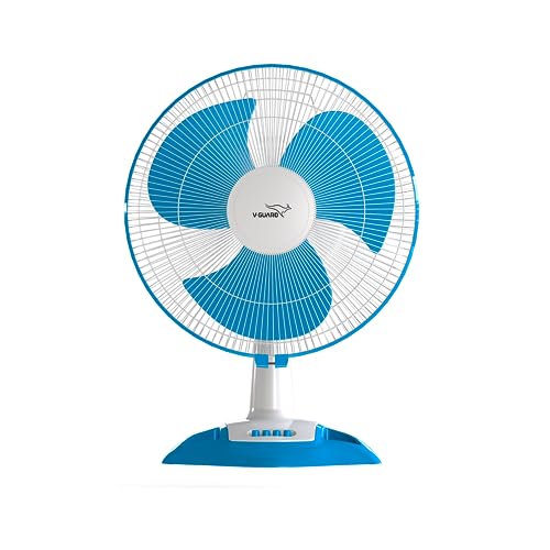 VGuard Gatimaan High Speed Table Fan For Home | 2100 Rpm Motor | 3 Speed Controls | 40Cm (400Mm) Sweep | 2 Year Warranty (White