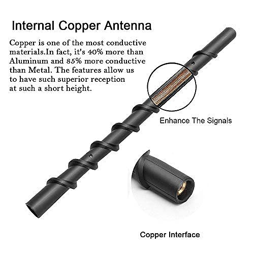 2 Pack 7 Inch Spiral Antenna For Harley Davidson Motorcycles 1989-2025 Touring Electra Road Street Glide Trike Ultra Classic Cvo