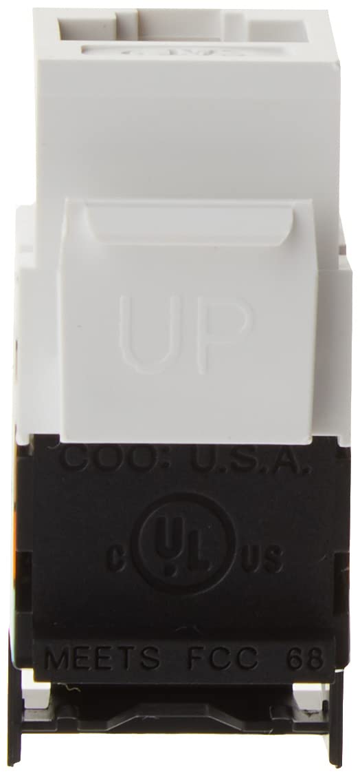 Leviton 41108 RW5 Category 5 QuickPort Connector, CAT 5, White