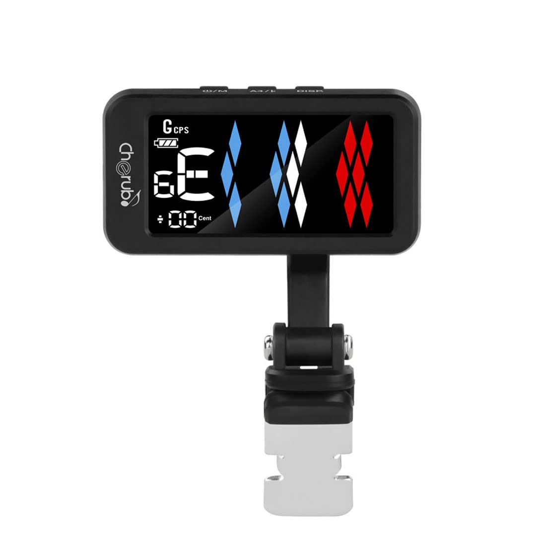 Cherub Wst 905Li Rechargeable Guitar Tuner, 5 Tuning Modes For All Instruments