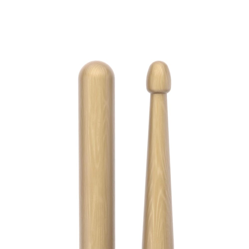 Promark Rebound 5Ab Hickory Drumsticks   Crafted For Resilience And Precision   Acorn Wood Tip For Larger Sweet Spot   1 Pair