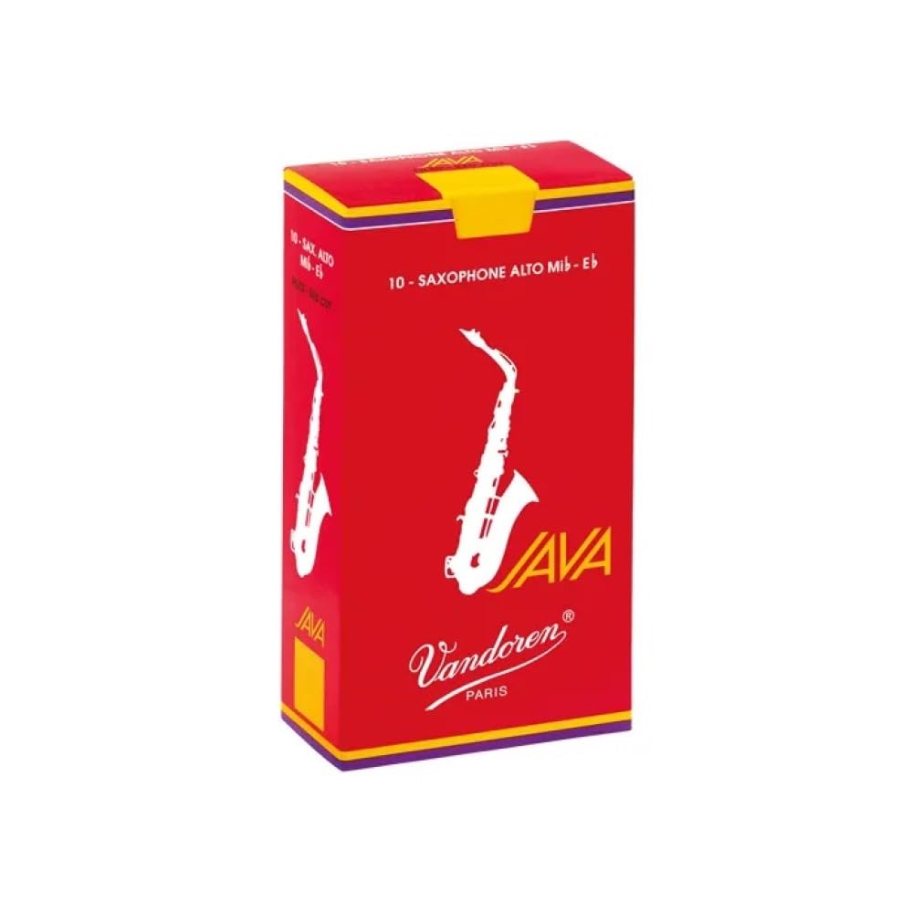Vandoren Sr262R Alto Sax Java Red Reeds Strength 2; Box Of 10