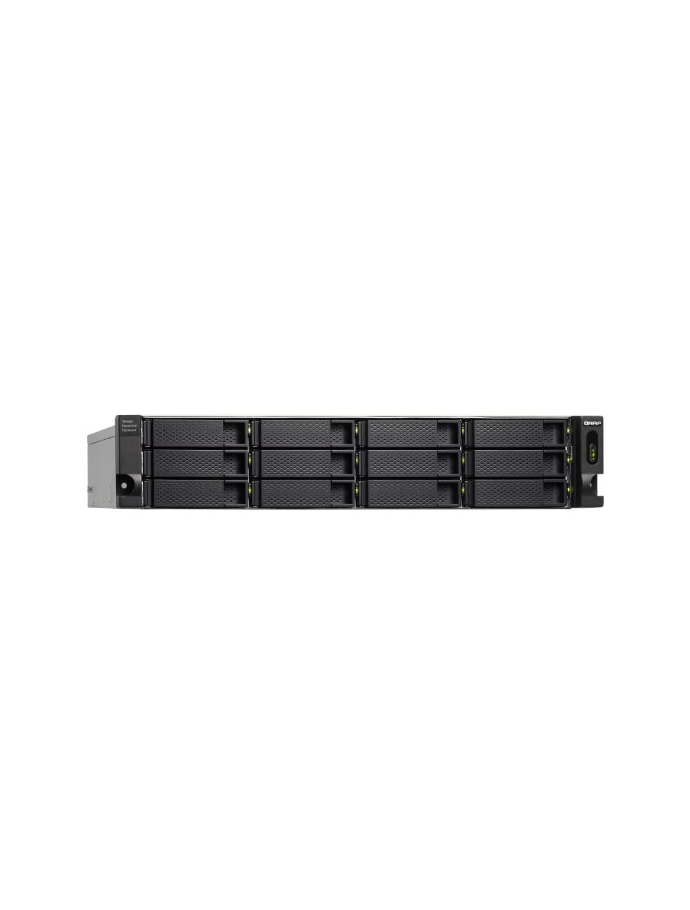Qnap Tl R1200C Rp 12 Bay Rackmount Jbod Storage Enclosure With Usb 3.2 Gen 2 Type C Connectivity, Redundant Psu