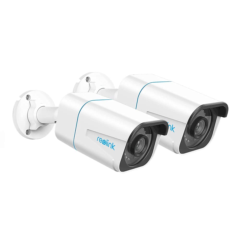 Reolink 4K Outdoor Cameras For Home Security, Surveillance Ip Poe Camera With Human/Vehicle/Pet Detection, 25Fps Daytime, Work With Smart Home, Supports 256Gb Microsd Card, Rlc 810A (Pack Of 2)