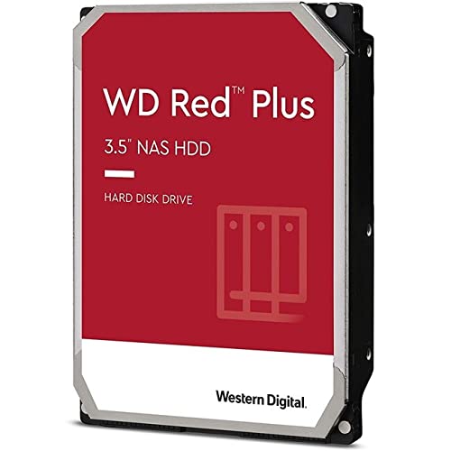 Western Digital 12Tb Wd Red Plus Nas Internal Hard Drive Hdd - 7200 Rpm, Sata 6 Gb/S, Cmr, 512 Mb Cache, 3.5 - Wd120Efbx