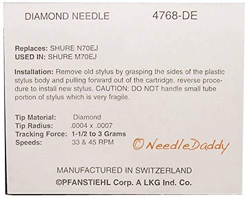 Turntable Needle Stylus For Shure 3X 5X 8X Rs3T Rs3X Rs5T Rs8T R25Xt Upgrade De