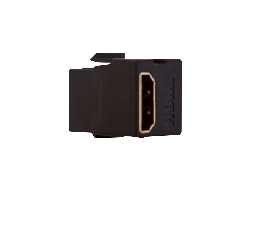 Leviton 40834 E Feed Through, Quickport Hdmi Connector, Black
