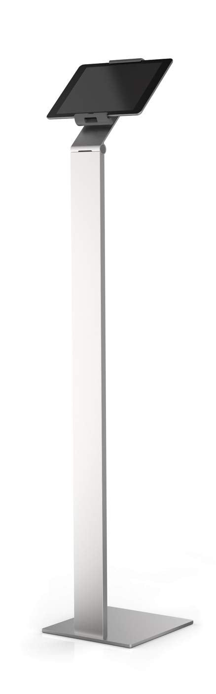 Durable Floor Stand Tablet Holder, Silver/Charcoal Gray