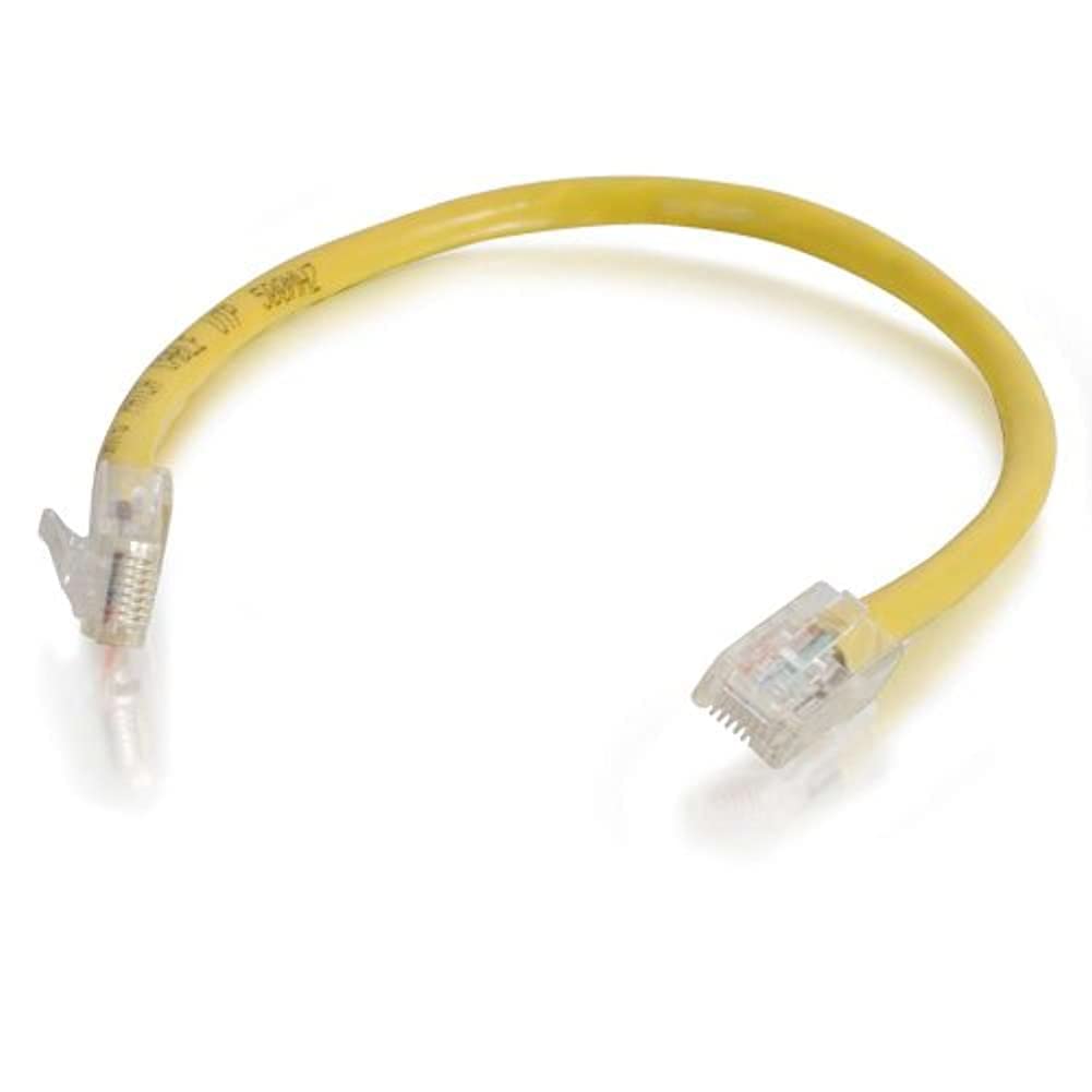 C2G 04180 Cat6 Cable   Non Booted Unshielded Ethernet Network Patch Cable, Yellow (14 Feet, 4.26 Meters)