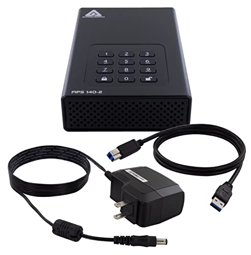 Apricorn 8Tb Aegis Desktop Padlock Fips 140 2 Validated 256 Bit Encrypted Hard Drive (Adt 3Pl256F 8000)