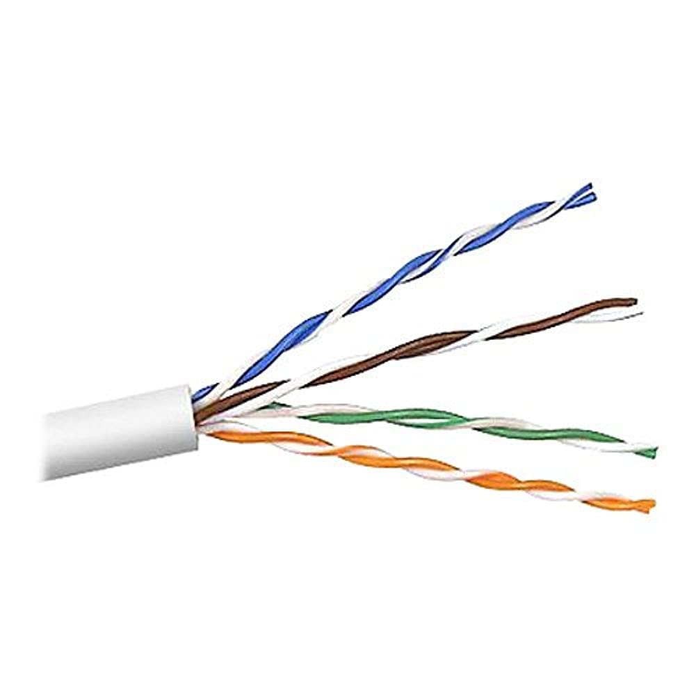 Belkin 1000Ft Bulk Cat5E White Plenum 24Awg Solid