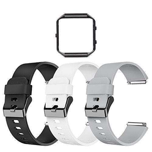 Leefox Compatible Blaze Bands With Frame, Sport Silicone Replacement Strap For Blaze Smart Fitness Watch Accessory Wristbands La