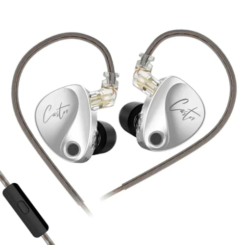 Concept Kart Kz Castor Iem With Mic Wired In Ear Monitors Earphone,10Mm Dual Magnetic + 8Mm Dynamic Driver InEar Earphone,Harma