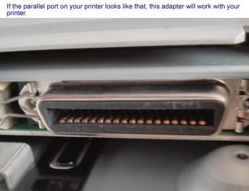 Aya 6Ft. Usb To Parallel Ieee 1284 Printer Adapter Cable Pc (Connect Your Old Parallel Printer To A Usb Port) Win Xp/7/8/10 And