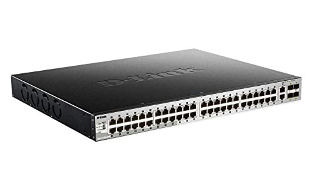 D-Link Dgs-3130 Managed 54 Port Layer 3 Gigabit Poe+ Switch, 370W, 48 X 1G Poe,