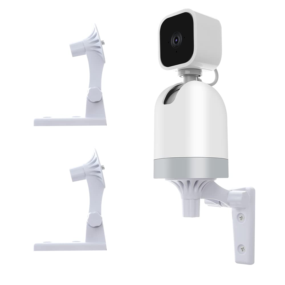 Oyocam Wall Mount Compatible With Blink Mini Pan Tilt Camera, 2 Pack Adjustable Angles Bracket 180 Degree Rotation Easy To Insta