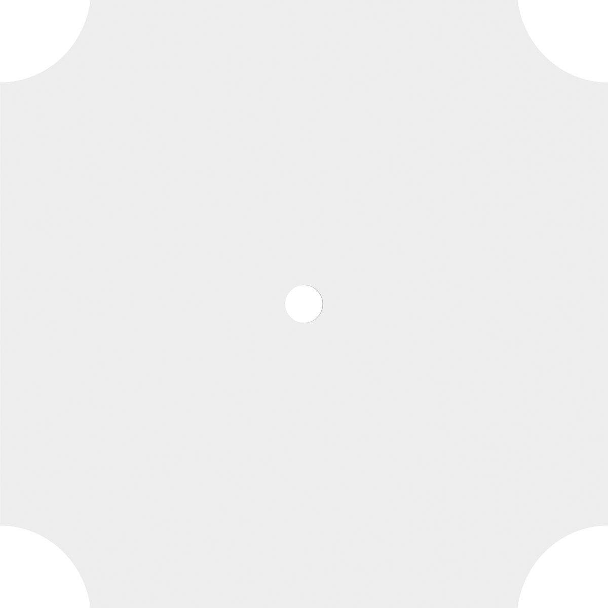 Ekena Millwork Cmp18Le 01000 Locke Architectural Grade Pvc Contemporary Urethane Ceiling Medallions 18''Od X 1''Id X 10 3/4''C X