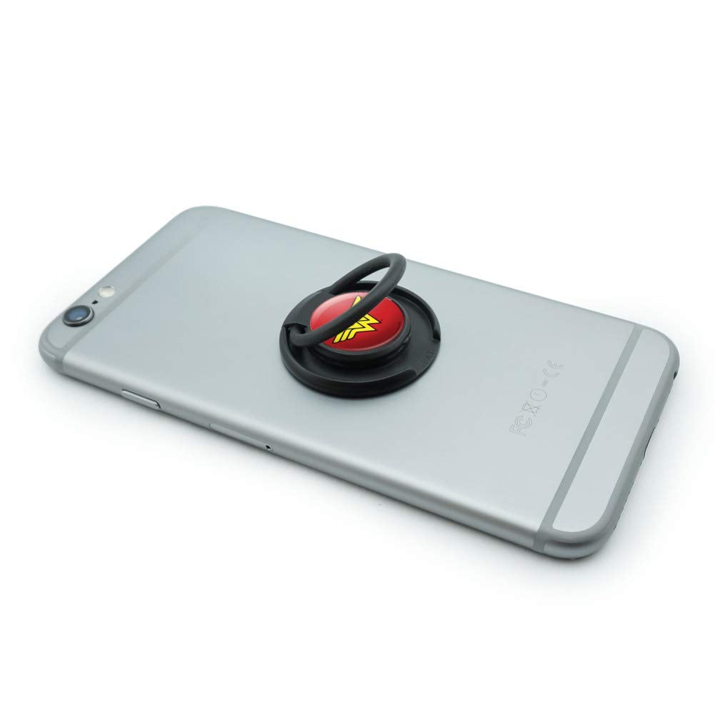 Wonder Woman Classic Logo Mobile Smart Phone Finger Ring Grip Holder Stand