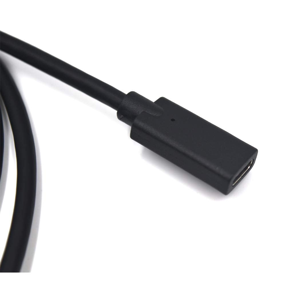 Kework 3.3Ft Usb C To Usb C Extension Cable, 90 Degree Angle Up& Down Usb Type C Male To Female Sync Charging & Data Transfer Co