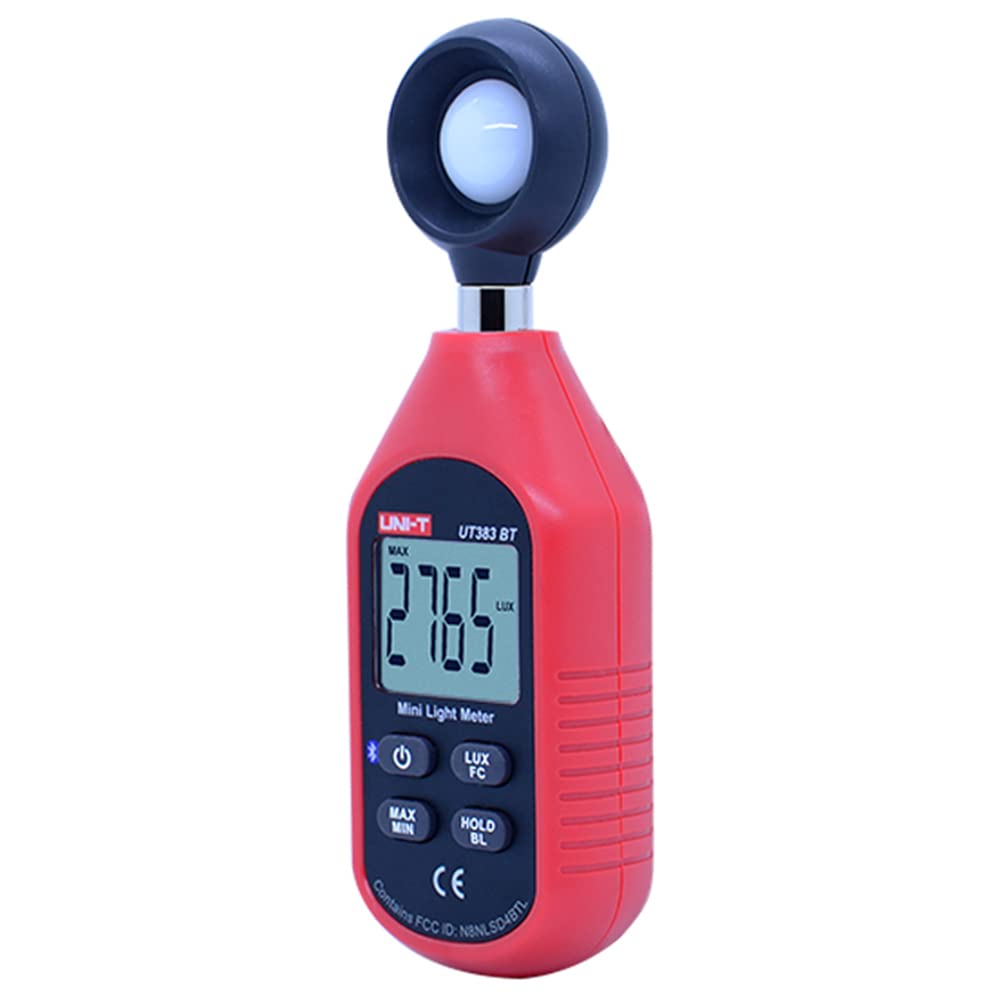 Uni T Ut383Bt Digital Illuminance Light Meter Tester Lux Meter 0~199,900 Lux (0~18,500 Fc) Foot Candles Luxmeter For Film Photog