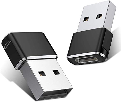 Rts (2 Pack Type C To Usb C Adapter Mini Usb Type C Adapter Plug, Type C Female To Usb A Male Charging Cable Converter Compatibl