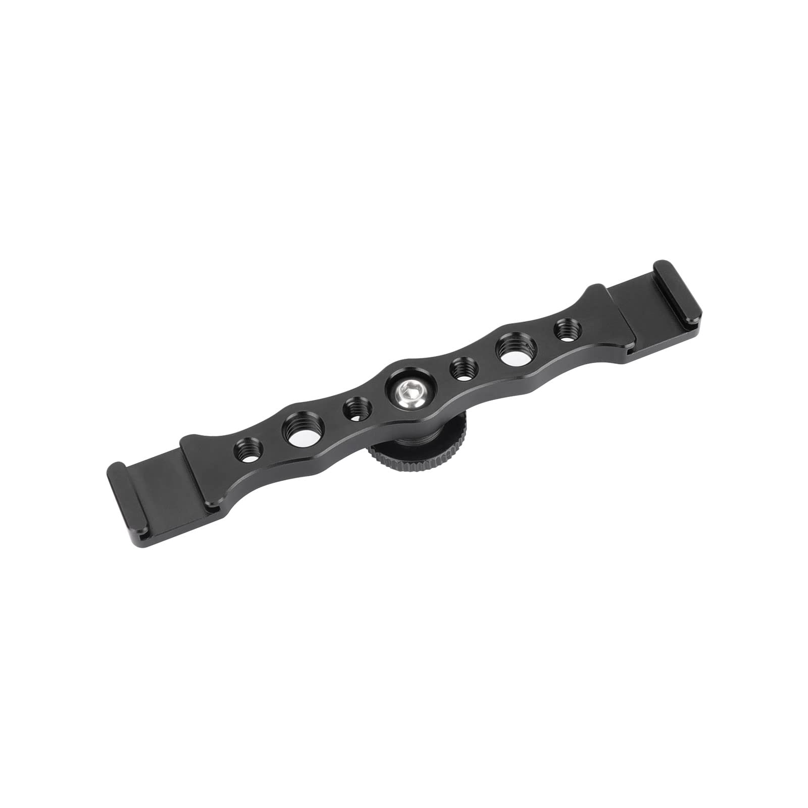 Szrig Double End Shoe Mount Support Rail With 1/4'' & 3/8'' Thread Holes For Photo Studio