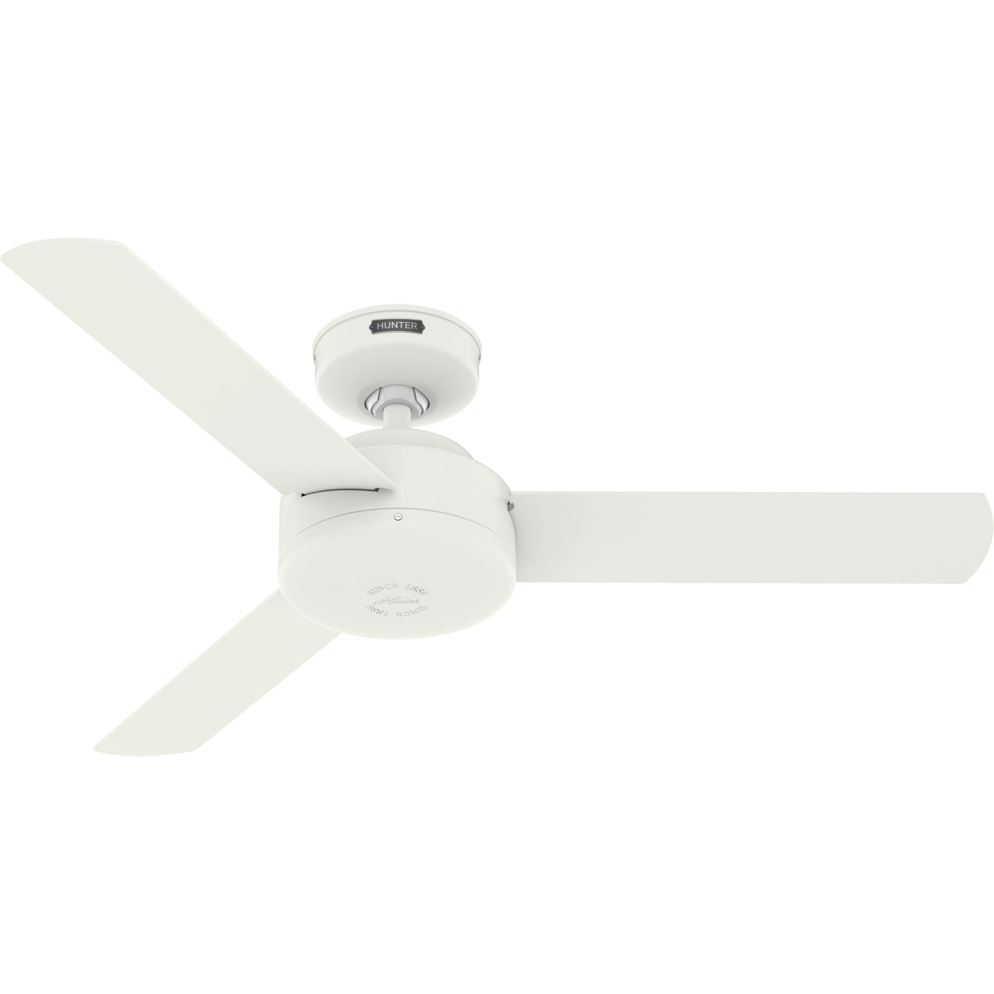 Hunter Fan Company 51848 Presto Ceiling Fan, Matte White, 10.09X44X44