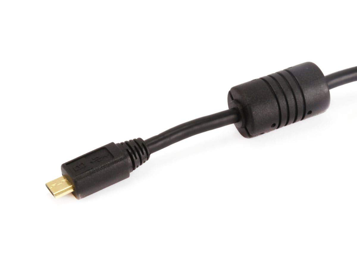 Monoprice 3 Feet Usb 2.0 A Male To Micro B 5Pin Male 28/24Awg Cable With Ferrite Core