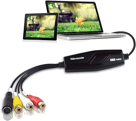 Video Capture Card, Usb2.0 Video Capture Device, Video Converter Grabber, Vhs To Digital Converter, Rca To Usb Converter, Vhs Vc