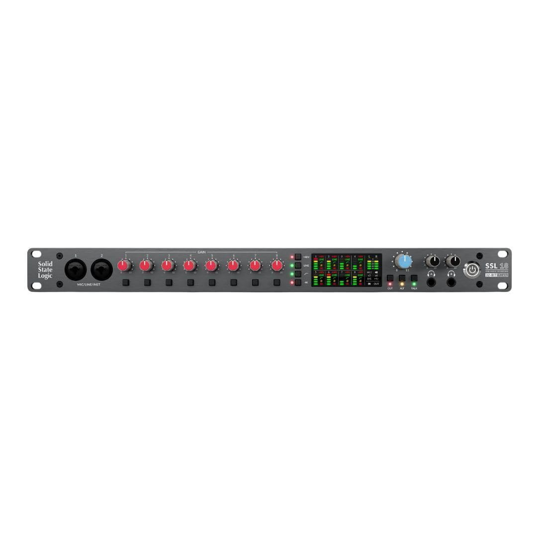 Solid State Logic SSL 18 26-In and 28-Out USB Audio Interface with 4K Analogue Enhancement, Alternative Speaker Switching, and 1