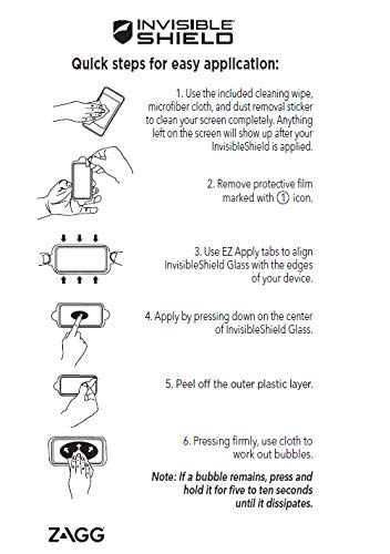 Zagg Invisibleshield Glass Defense - Lightwieght Tempered Glass Screen Protector - Made For Apple Iphone X / Xs - Case Friendly