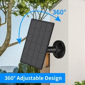 Startvision Solar Panel For Rechargeable Battery Outdoor Camera,Waterproof Solar Panel With 9.8Ft Usb Cable, Continuously Power