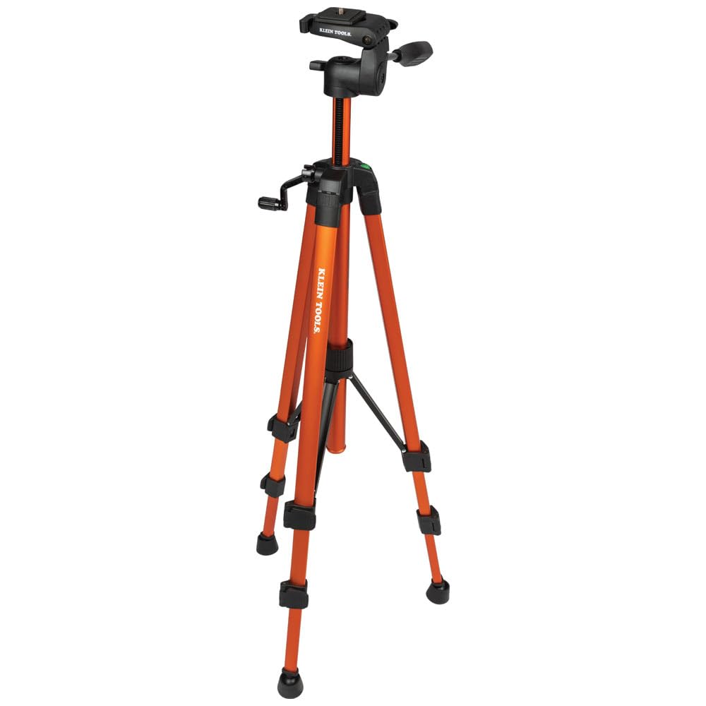 Klein Tools 69345 Tripod, Flexible Tripod With Mount, Lightweight Aluminum, Compatible With Klein Tools Laser Levels And Other P