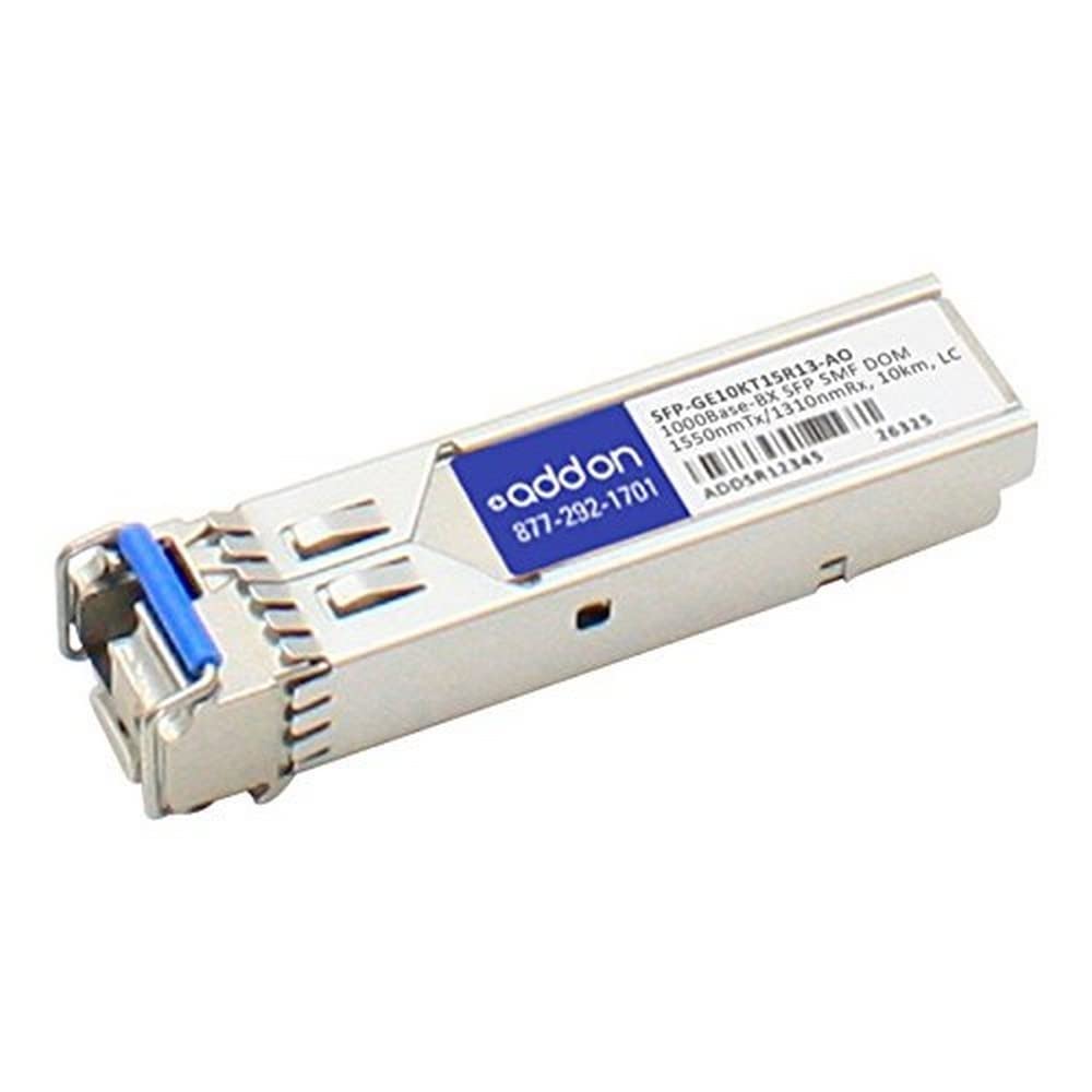 Addon Networking Sfp Mini Gbic Transceiver Module, Lc Single Mode (Sfp Ge10Kt15R13 Ao)