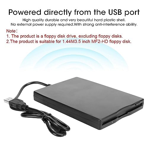 Gowenic Limouyin Portable Floppy Drive, 3.5 Inch Card Reader Computer Accessory External Removable, Usb External Floppy Disk Rea