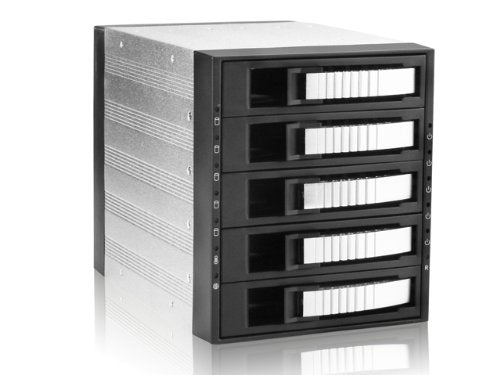 Istarusa Group 3X5.25 5X3.5 Sata Raid Cage Sata W/Silver Tray Handle (Bpu 350Sata Silver)