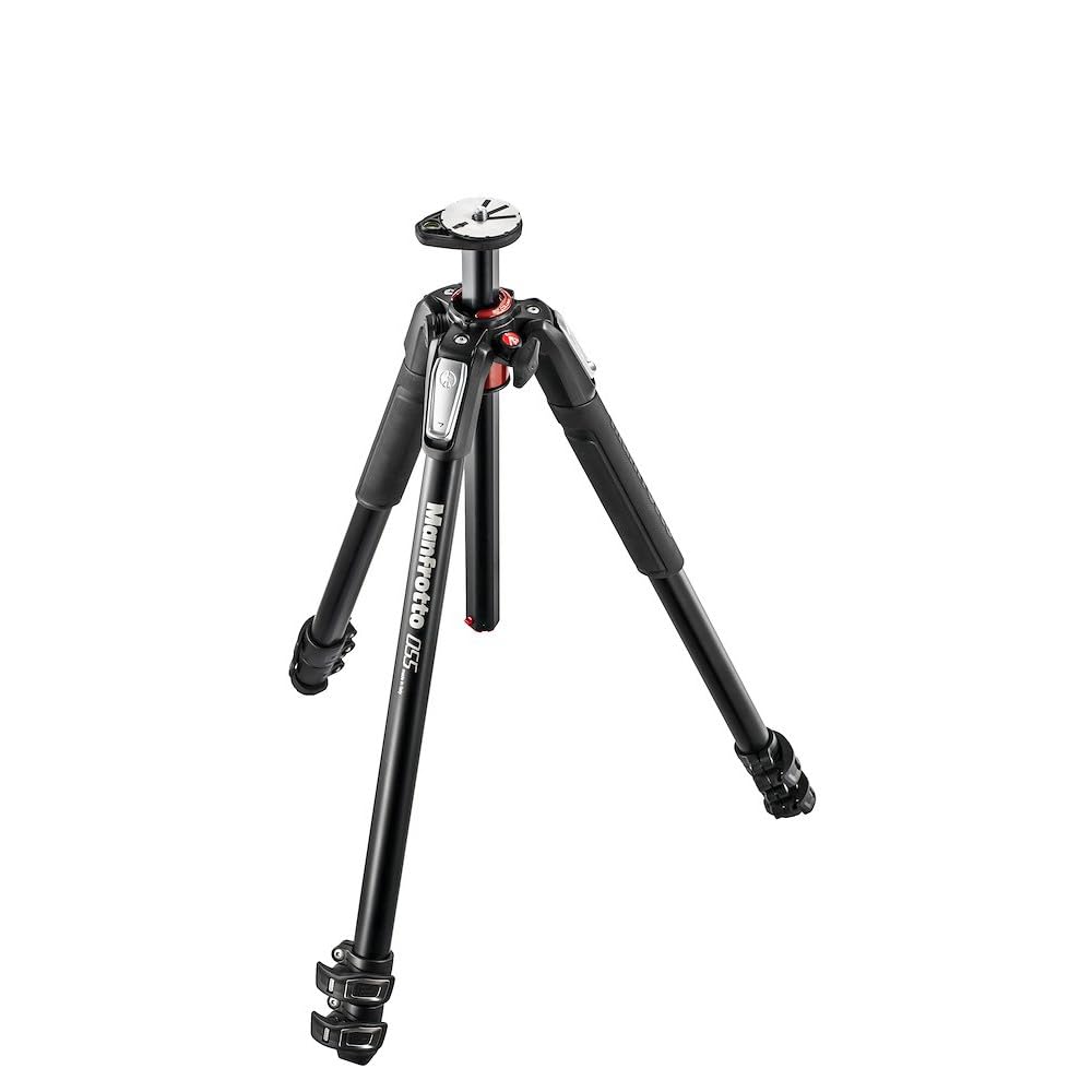 Manfrotto 3 Section Tripod In Carbon Fibre, Camera Tripod, Photography Accessories, Travel Tripod For Content Creation, Professional Photography,Mt055Xpro3