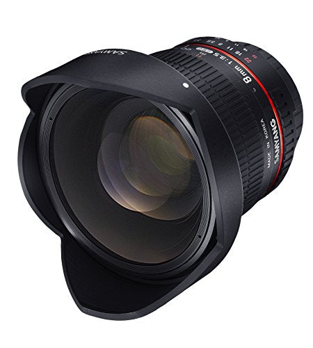 Samyang Syhd8M-C 8Mm F/3.5 Hd Lens With Removable Hood For Canon