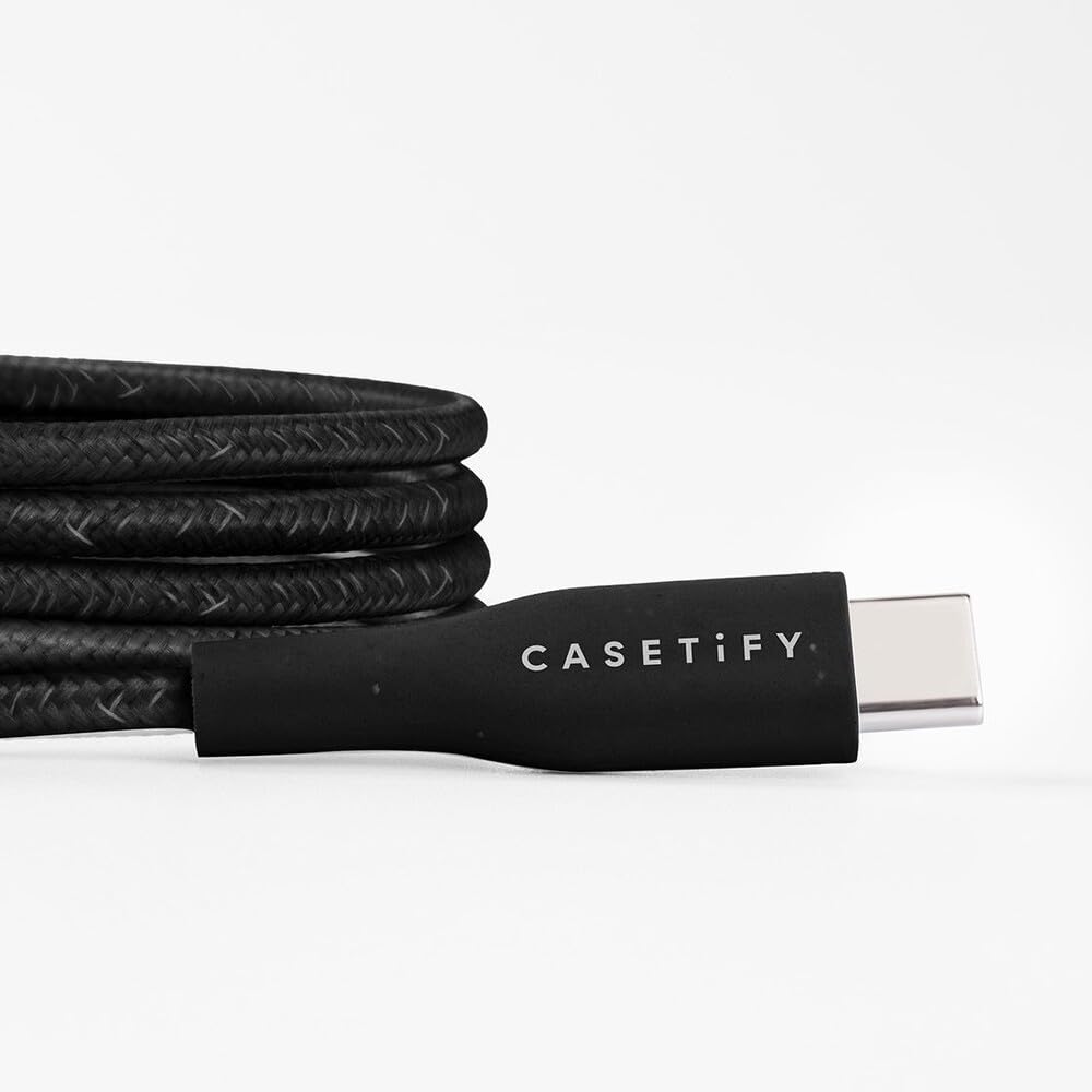 Casetify Powerthru Usb C To Usb C Cable (1M/3.3Ft)   Black