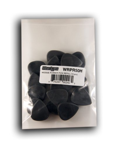 Wedgie Wrpr50H 5.0Mm Hard Wedgie Rubber Pick Refill, 18 Pieces