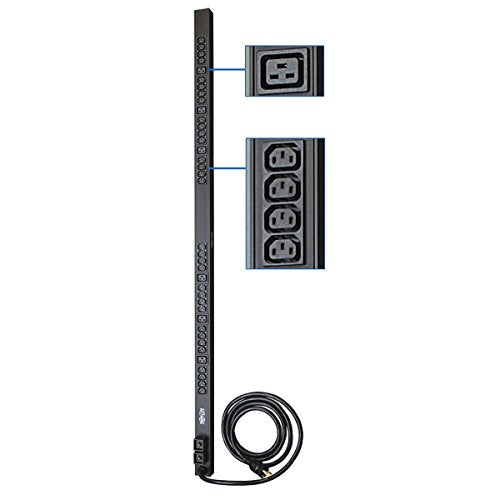 Tripp Lite Basic Pdu, 30A, 38 Outlets (6 C19 & 32 C13), 208/240V, L6 30P, 10 Ft. Cord, 0U Vertical Rack Mount Power (Pduv30Hv)