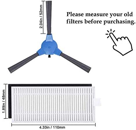 Jj Neumann Replacement Parts Accessories Compatible With Ionvac Smartclean 2000 Robovac Robot Vacuum Cleaner Filters, Brushes An