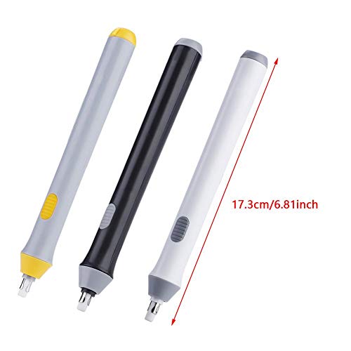 Battery Operated Pencil Eraser,Electric Eraser Kit With 22 Eraser Refills Automatic Eraser Kit For Art Pencils, Drawing, Painting(Black)
