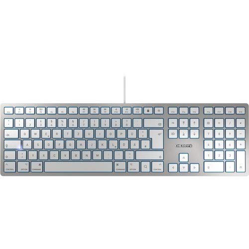 Kc 6000 Mac, White/Silver, Usb, Us Intl 104+6 Key Layout