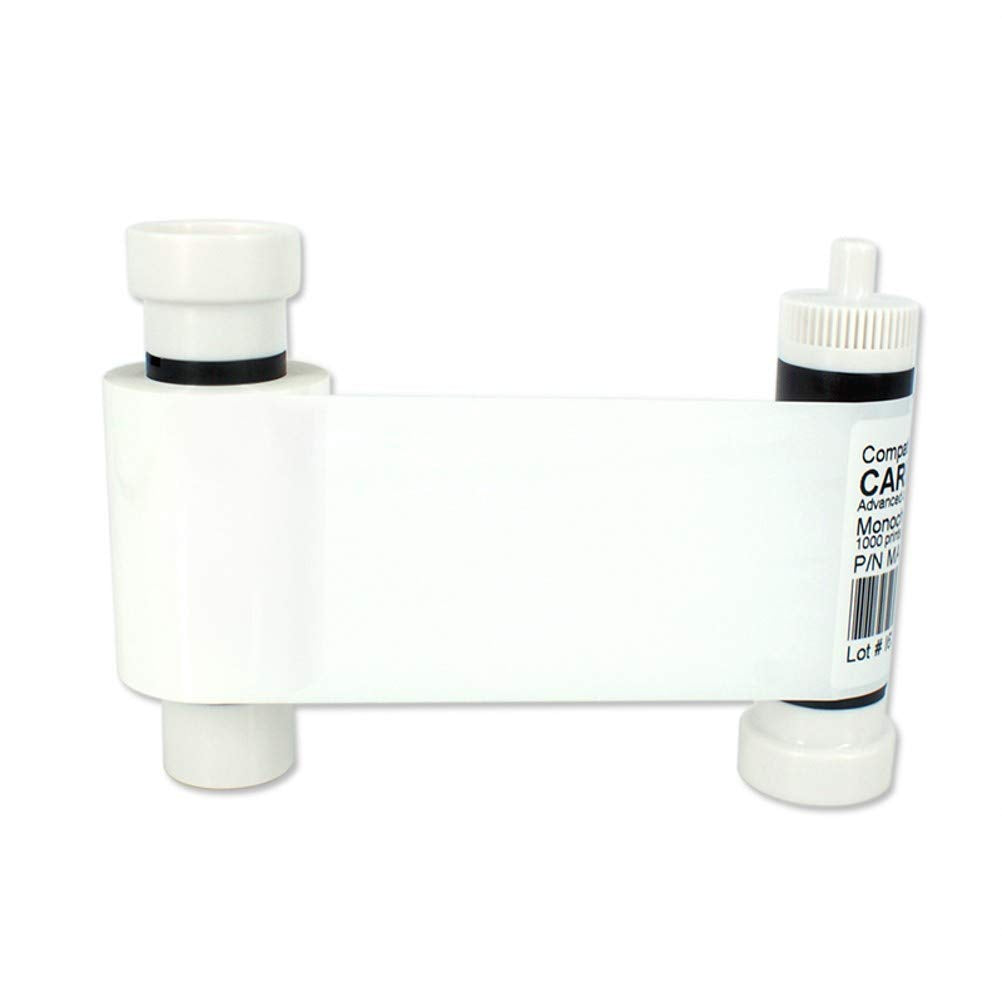 Partshe Ma1000K White Monochrome Ribbon For Magicard Enduro+ Enduro3E Card Printer 1000 Prints White Resin Ribbon 316 8334 Dye F