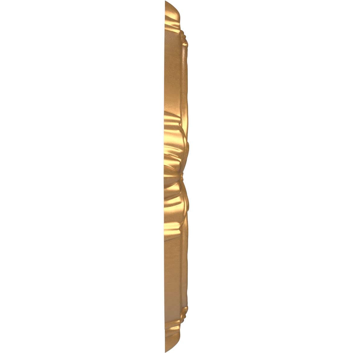 Ekena Millwork Cmp10Atbgl Attica Thermoformed Pvc Ceiling Medallion (Fits Canopies Up To 4 1/8), 10Od X 3 1/2Id X 3/4P, Bright C